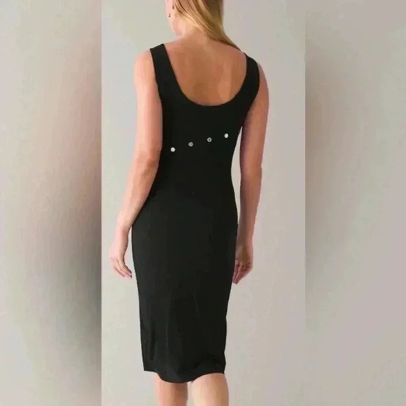 White House Black Market Matte Jersey Diagonal Placket Dress Size Small NWT - Picture 2 of 12